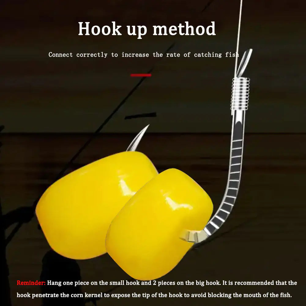 Fishing Lure Soft Bait Imitation Corn 0.3g 100pcs