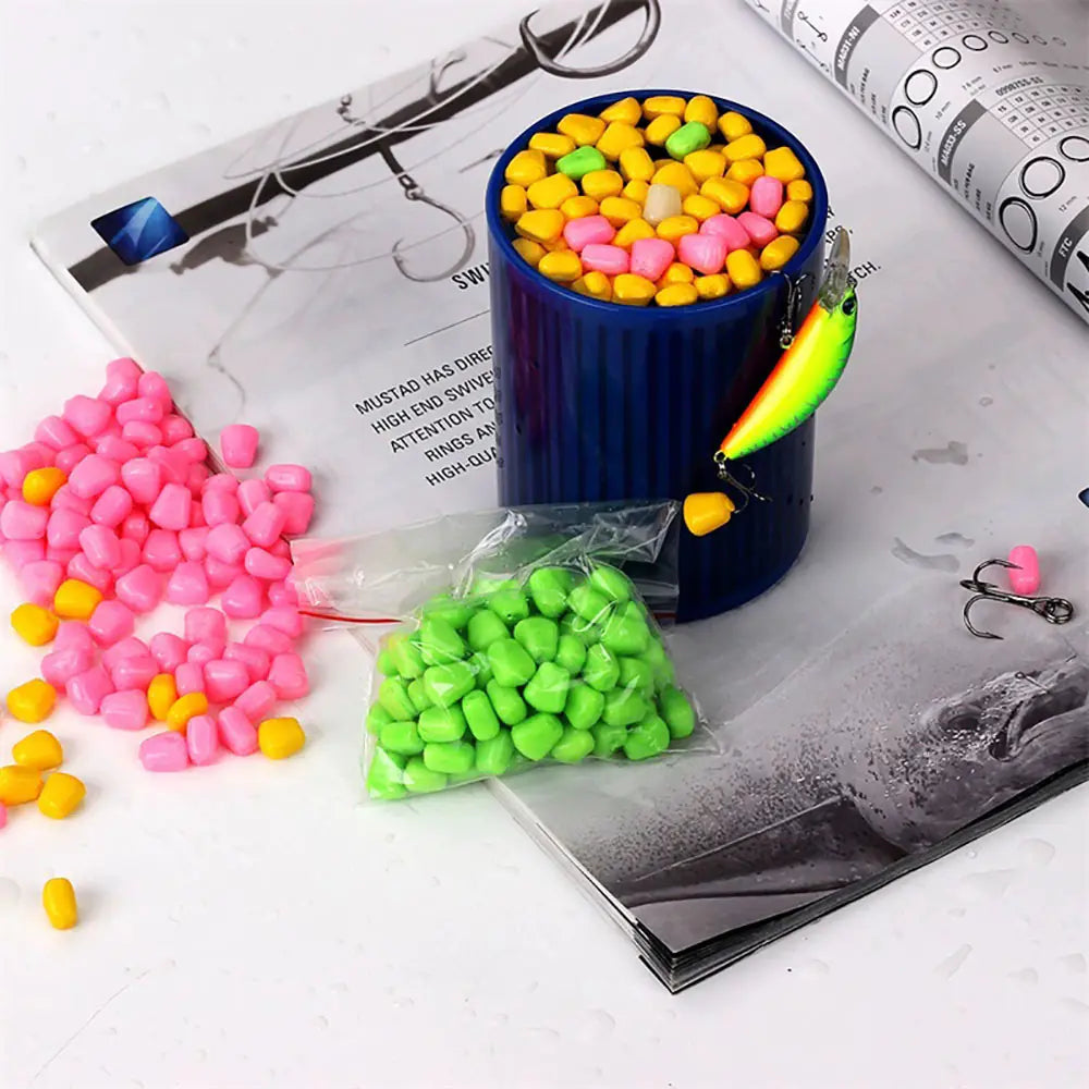 Fishing Lure Soft Bait Imitation Corn 0.3g 100pcs