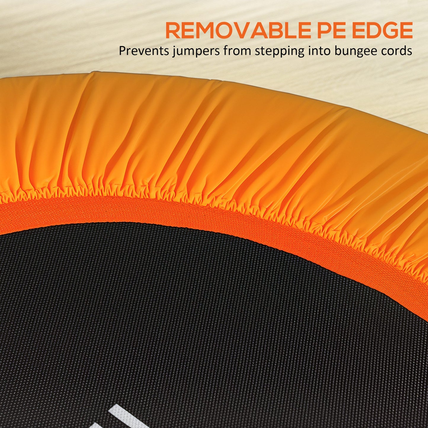 40" Trampoline Rebounder Workout Adjustable Handle Adult Jumper Fitness