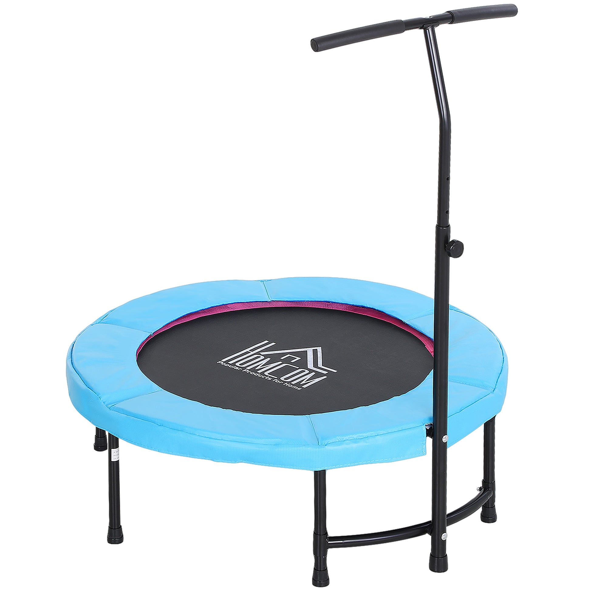 40" Trampoline Rebounder Workout Adjustable Handle Adult Jumper Fitness