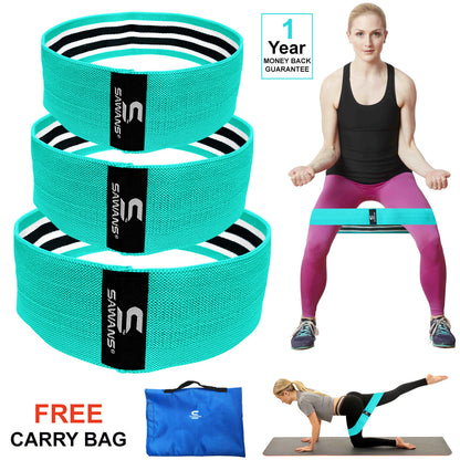 Resistance Bands Ladies Fabric Booty Bands Hip Circle Legs Glutes Squat Exercise