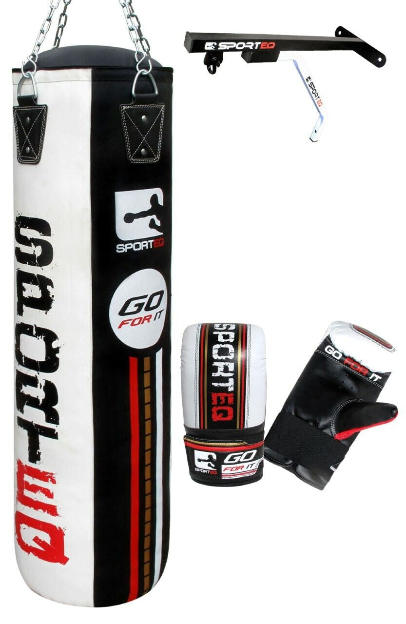 3Ft/4Ft/5Ft Punchbag Heavy Filled, Sporteq Boxing Sets,Gym Quality Pro Bag Combo