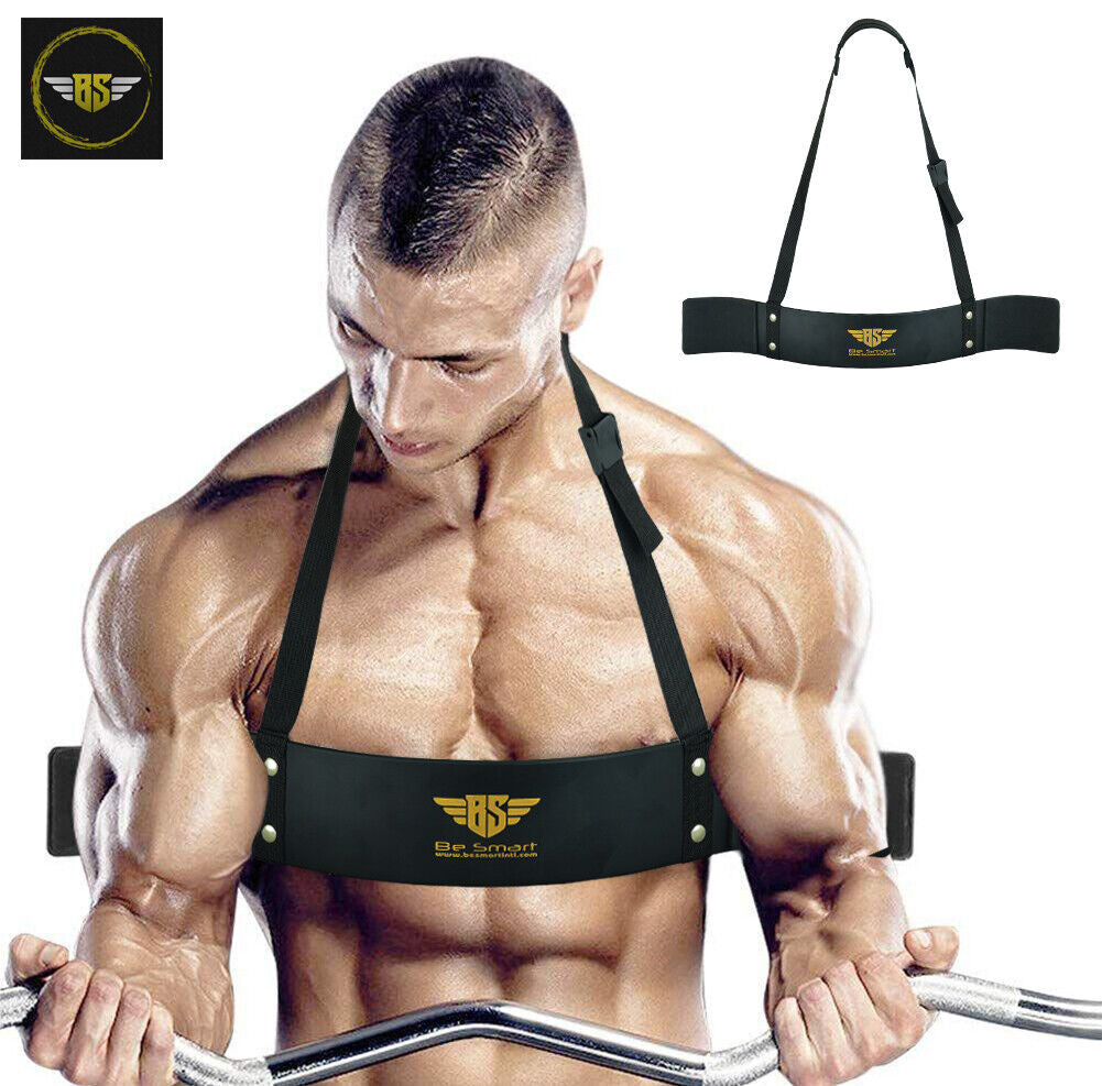 Arm Blaster Biceps Isolator Gym Bar Curl Support Triceps Muscle Builder Training