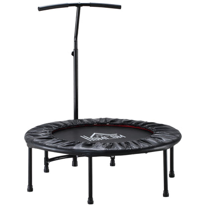 40" Trampoline Rebounder Workout Adjustable Handle Adult Jumper Fitness