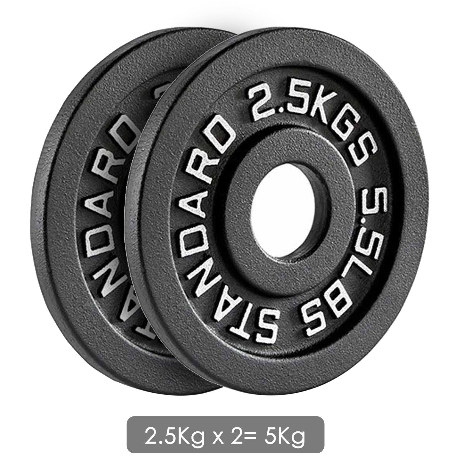 Cast Iron Weight Plates Set Pair 2" Hole Disc Dumbbell Olympic Barbell Weights