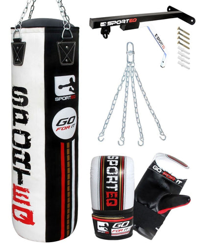 3Ft/4Ft/5Ft Punchbag Heavy Filled, Sporteq Boxing Sets,Gym Quality Pro Bag Combo