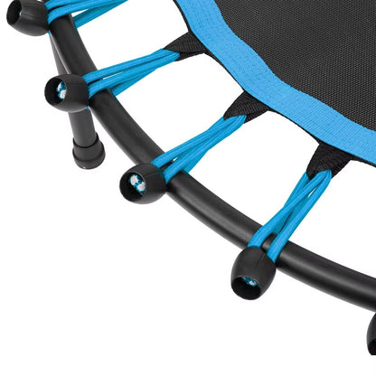 40 Inch Black Blue round Garden Trampoline Fitness Trampoline for Kids and Adults