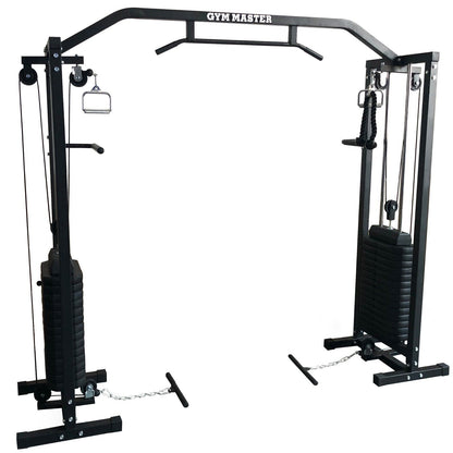 GYM MASTER 180Kg Cable Crossover Machine Equipment Pull up Multi Station Cage