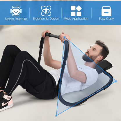 AB Abdominal Cruncher with Padded Headrest and Foam Handle